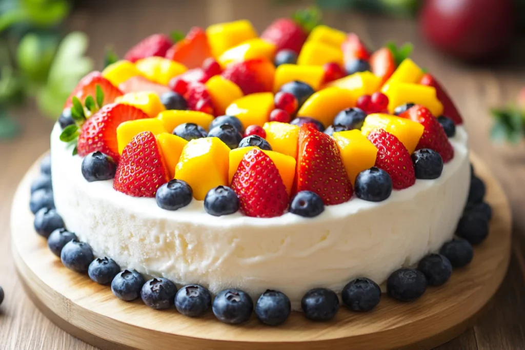 Gâteau Glacé au Yaourt et Fruits