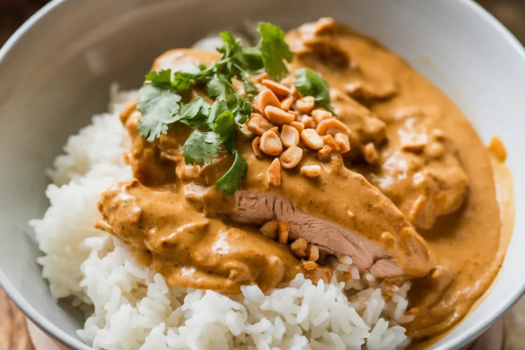 Poulet aux Cacahuètes : Un Plat Savoureux et Plein de Richesse