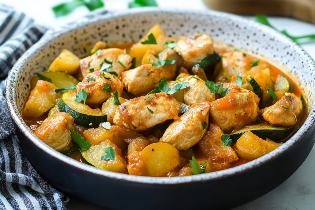 Courgettes au Poulet