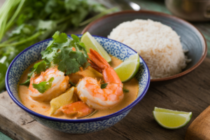 Recette Crevettes au Lait de Coco Thaï