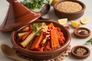 Tajine de Légumes Racines au Millet