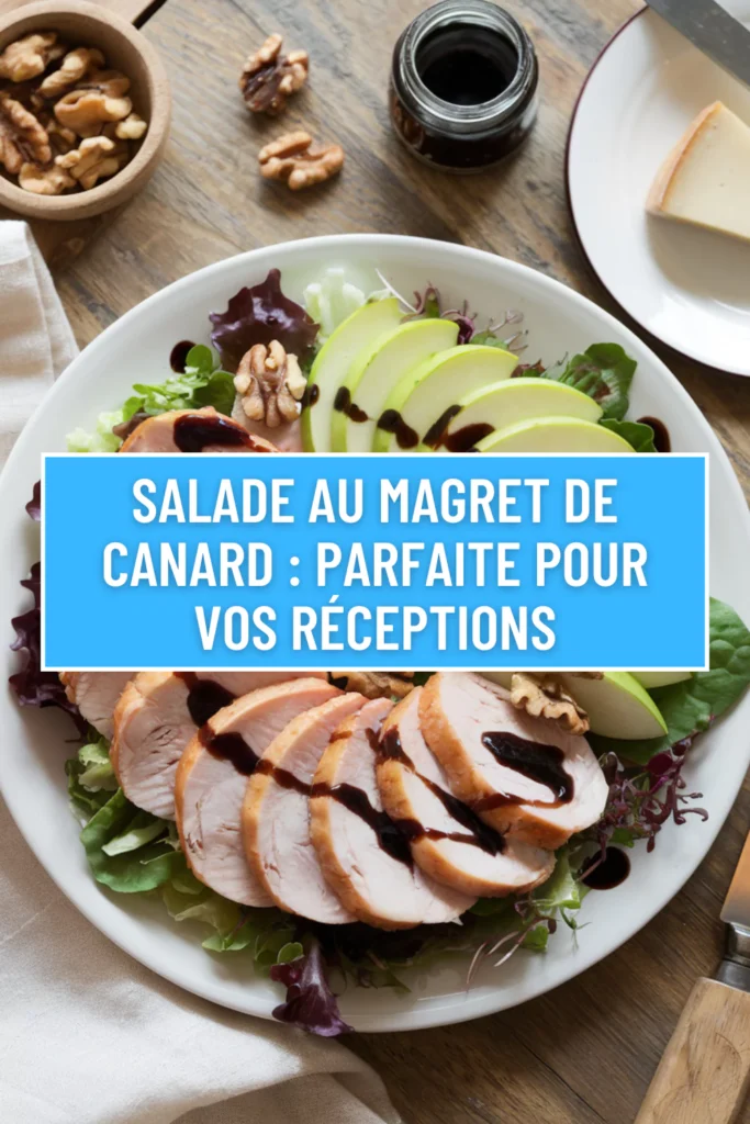 Salade au Magret de Canard : Parfaite pour vos Réceptions