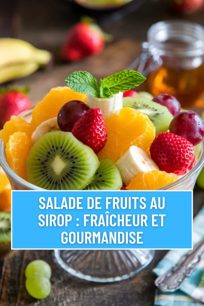  Salade de Fruits au Sirop : Fraîcheur et Gourmandise