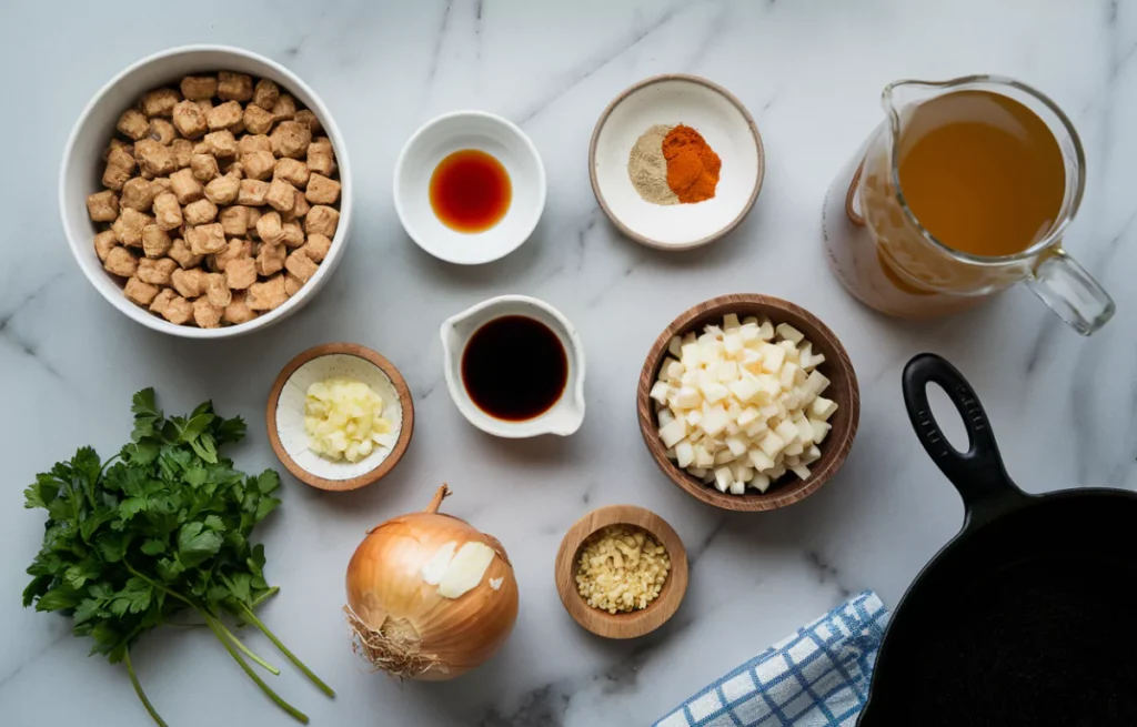 Les Ingrédients Essentiels pour les Protéines de Soja Sautées