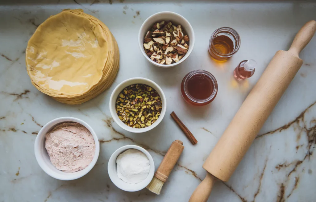 Les Ingrédients Essentiels pour une Recette Baklava Réussie