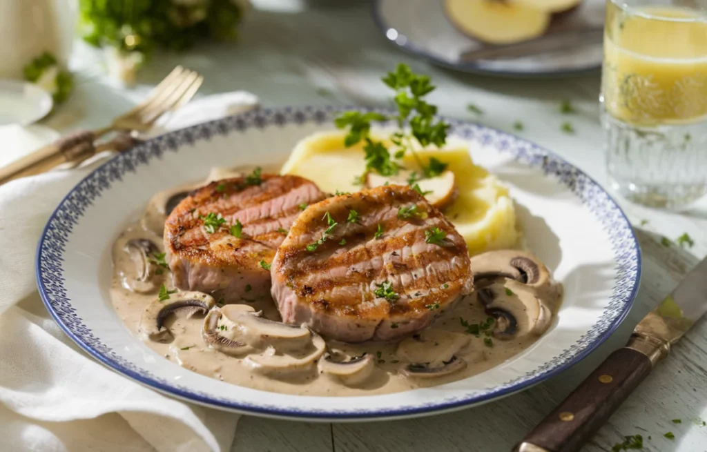 Recette Côtelettes de Veau : Sauce Crème et Champignons Gourmands