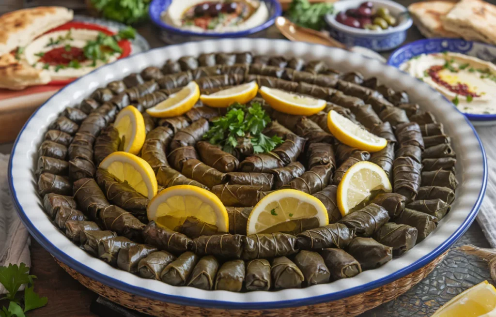 Dolmas Libanaises : Feuilles de Vigne Farcies
