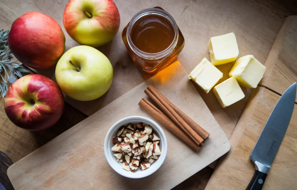 Ingrédients Pour Pommes au Four au Miel