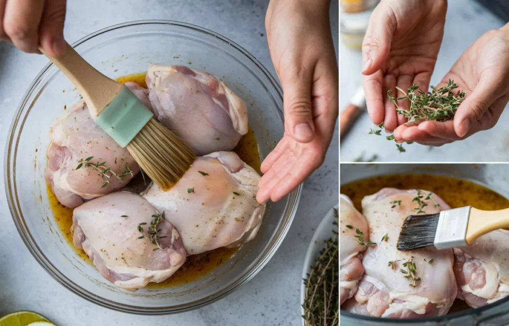 Étapes Clés pour une Recette Cuisses de Poulet Mariné Réussie