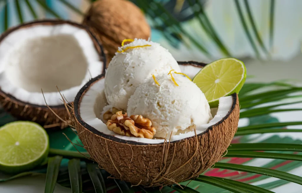 Sorbet Coco Aux Noix