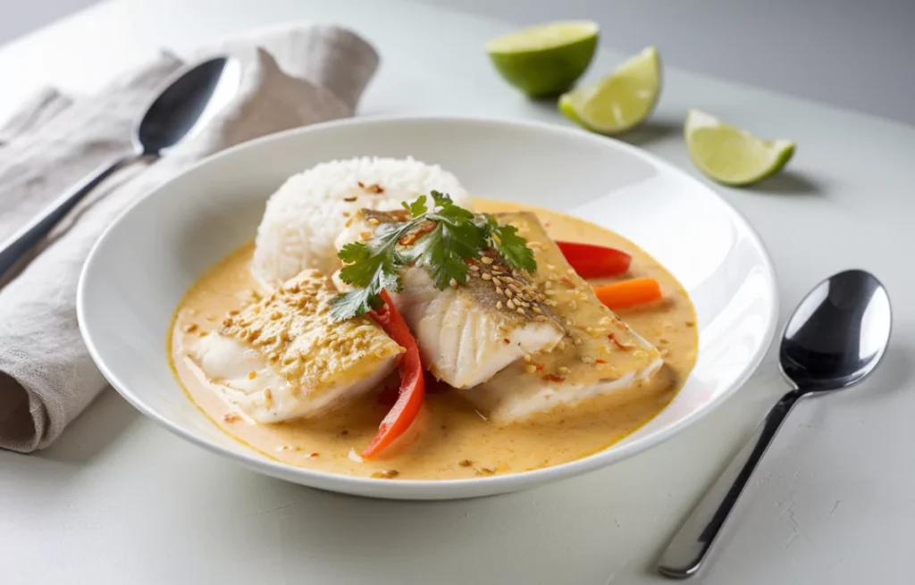 Mijoté de Poisson au Curry et Lait de Coco