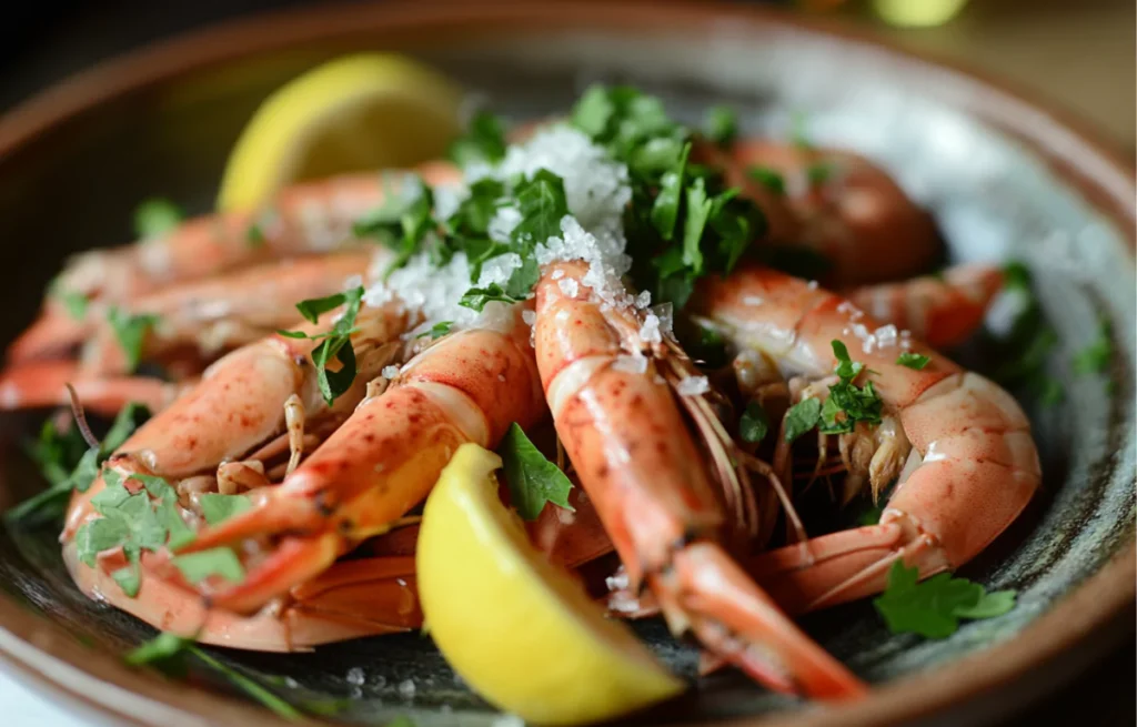 Cuisson de Langoustines Congelées