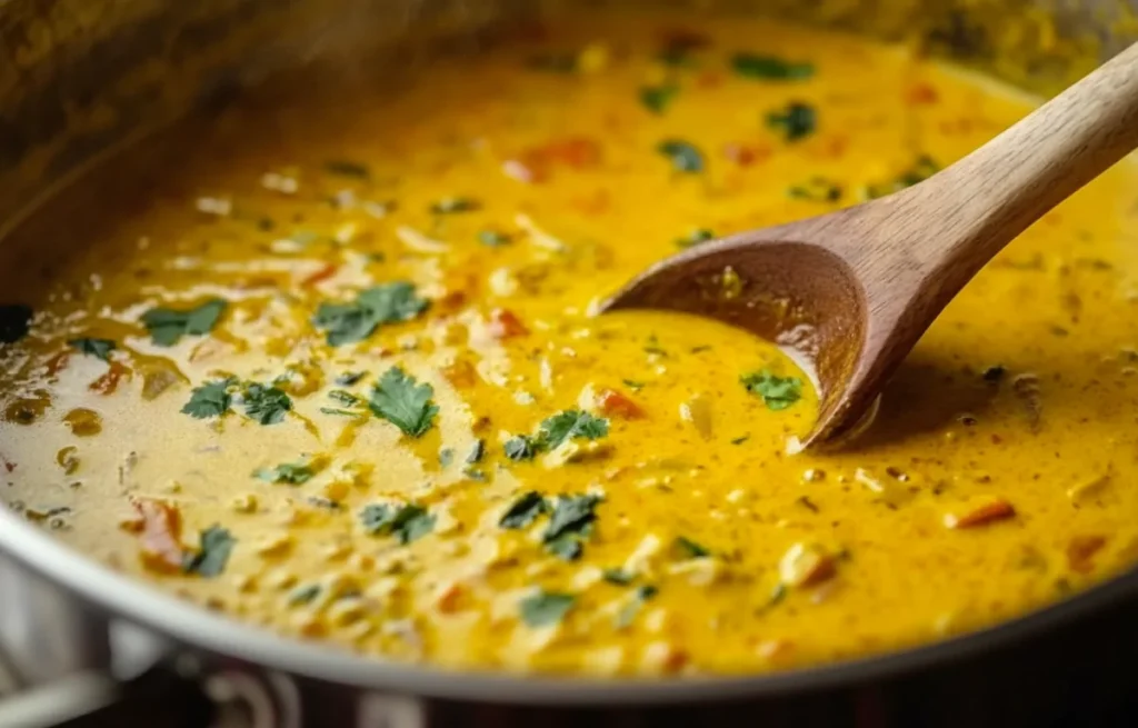 Préparation de sauce Curry pour  Chipirons au et Lait de Coco