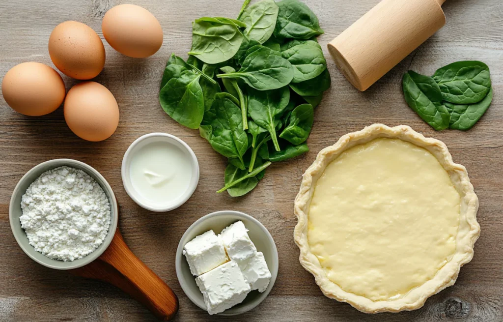 Ingrédients Quiche Épinard Chèvre 